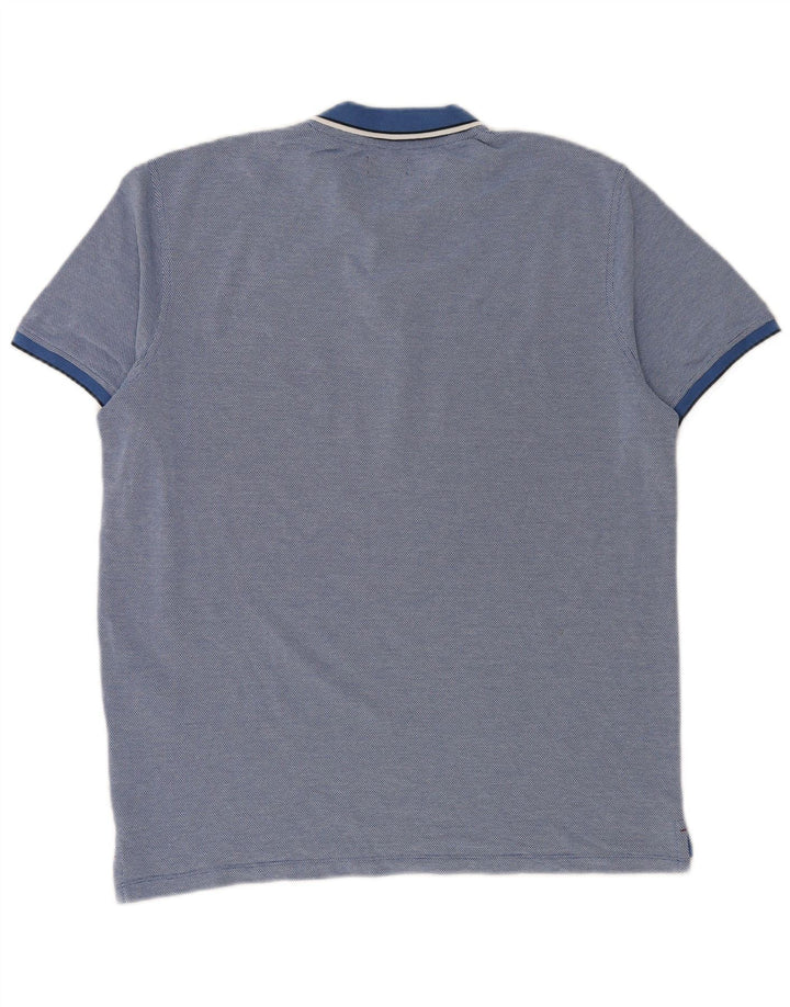 Jack & Jones Mens Polo Shirt XL Blue Cotton