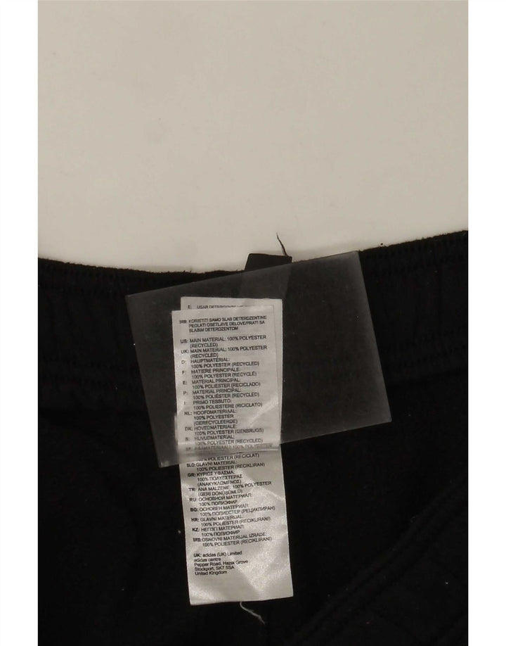 Adidas Mens Tracksuit Trousers Large Black Polyester
