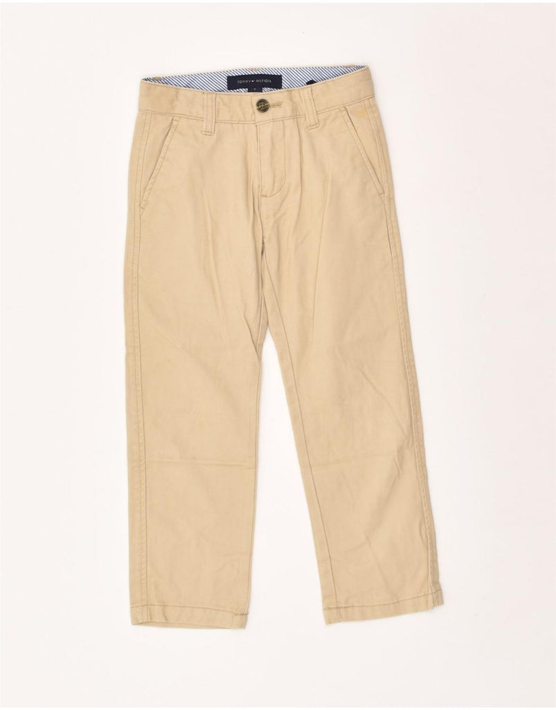 TOMMY HILFIGER Boys Straight Chino Trousers 6-7 Years W22 L20  Beige | Vintage Tommy Hilfiger | Thrift | Second-Hand Tommy Hilfiger | Used Clothing | Messina Hembry 