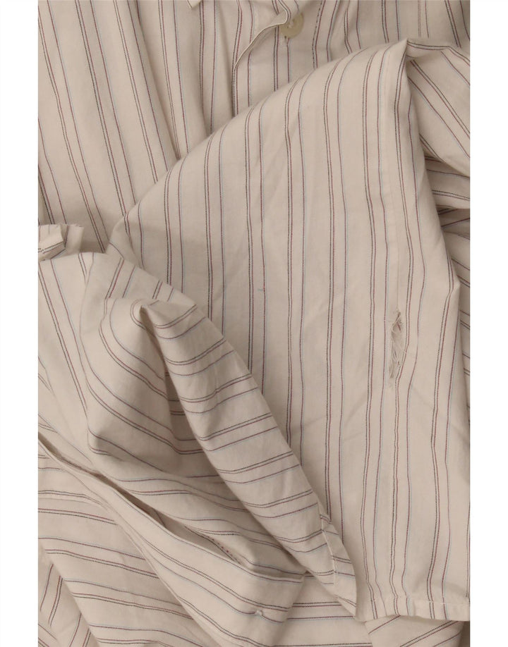 Quiksilver Mens Shirt Large White Striped