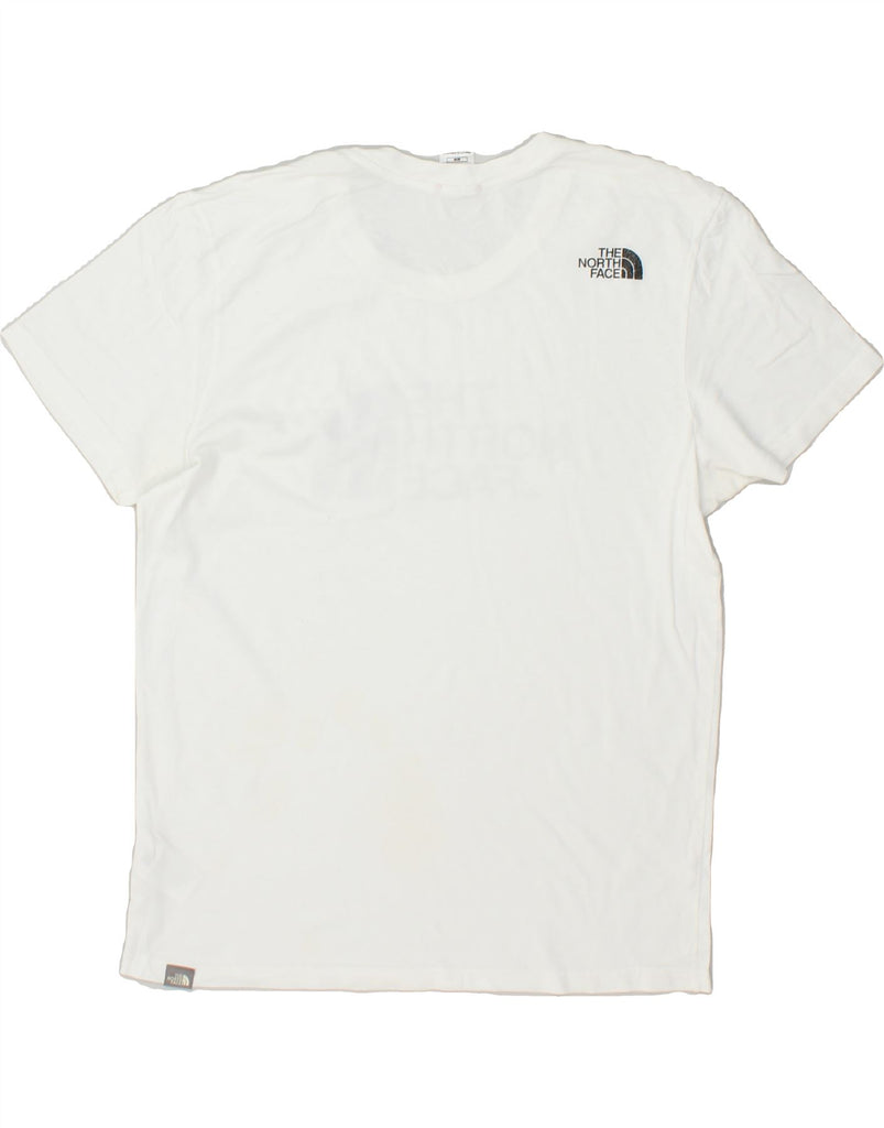 THE NORTH FACE Mens Graphic T-Shirt Top Medium White Cotton | Vintage The North Face | Thrift | Second-Hand The North Face | Used Clothing | Messina Hembry 