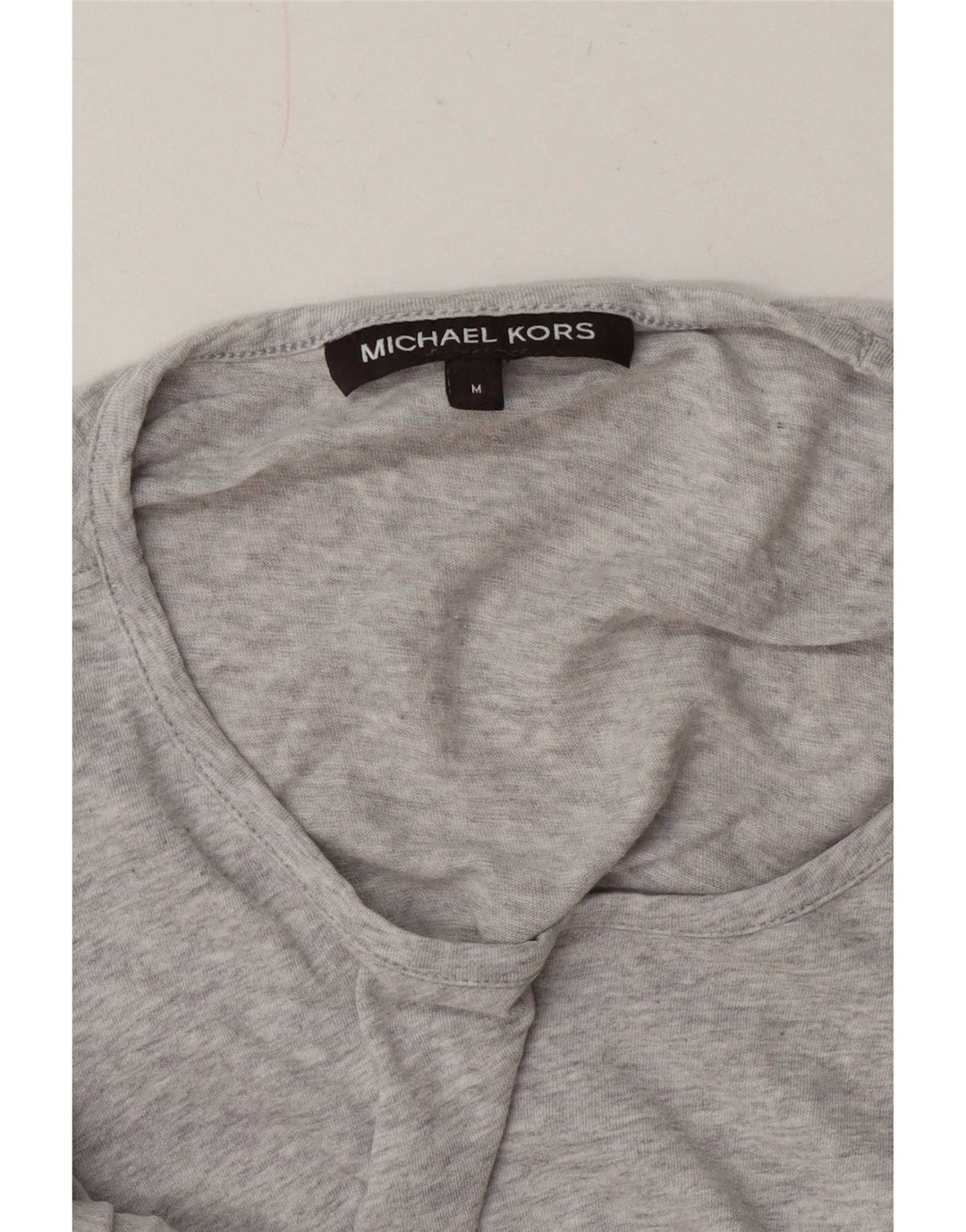 Michael Kors Mens Graphic T-Shirt Top Medium Grey Flecked