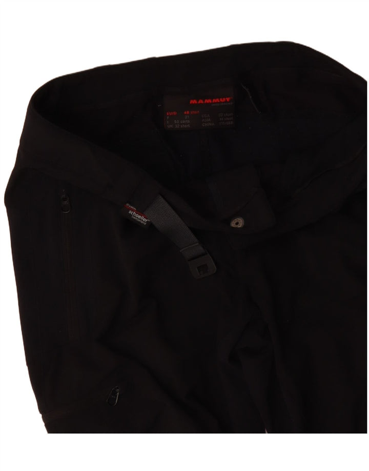 MAMMUT Womens Straight Cargo Casual Trousers W32 L30 Black Colourblock