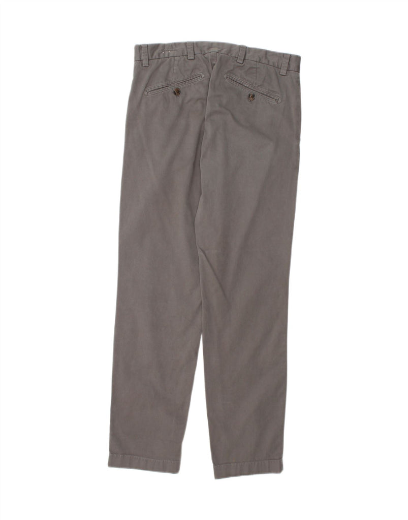 BROOKS BROTHERS Mens Straight Chino Trousers W31 L32 Grey Cotton Vintage Brooks Brothers and Second-Hand Brooks Brothers from Messina Hembry 