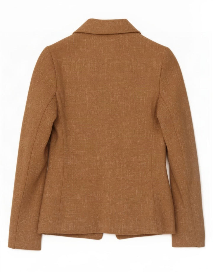 Marks & Spencer Womens Oversized Blazer Jacket UK 10 Small Beige Flecked