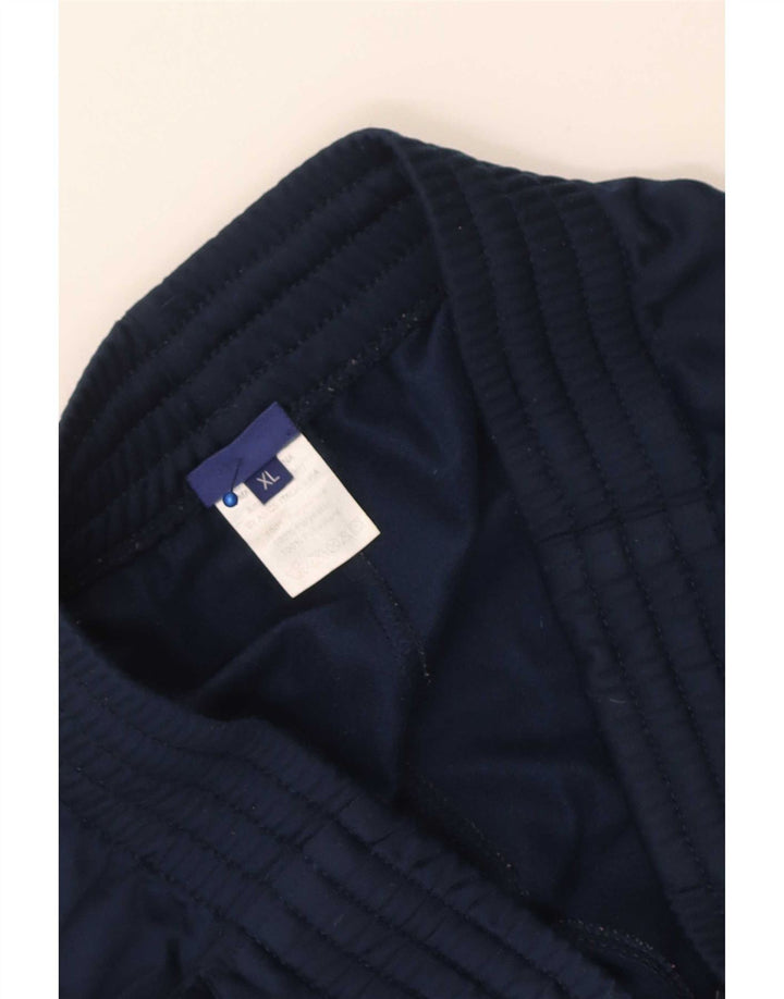Asics Mens Tracksuit Trousers Joggers XL  Navy Blue Polyester