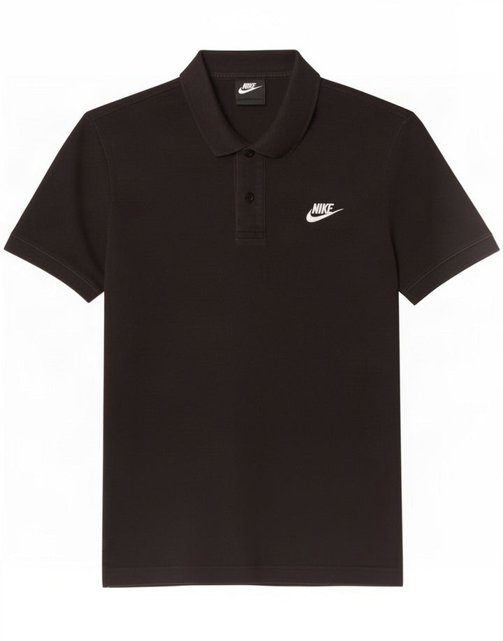 Nike Mens Polo Shirt Small Black Cotton