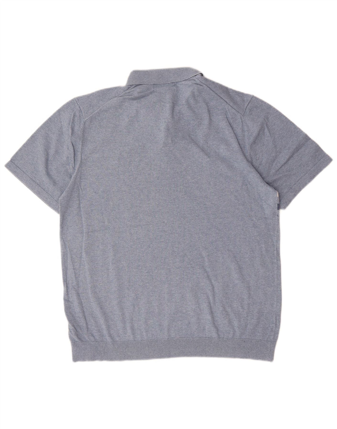 Marks & Spencer Mens Polo Neck Jumper Sweater Large Blue Colourblock