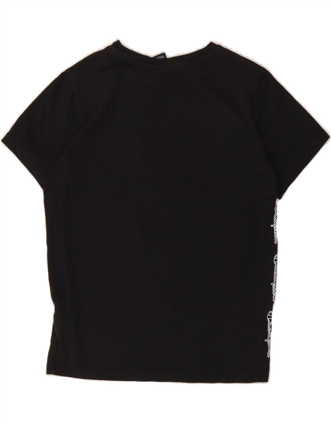 CHAMPION Boys Graphic T-Shirt Top 9-10 Years Medium Black Cotton Vintage Champion and Second-Hand Champion from Messina Hembry 
