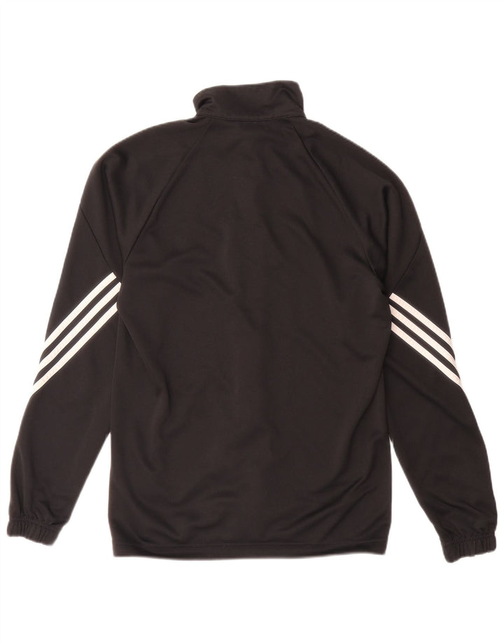 Adidas Mens Climalite Tracksuit Top Jacket Small Black Polyester