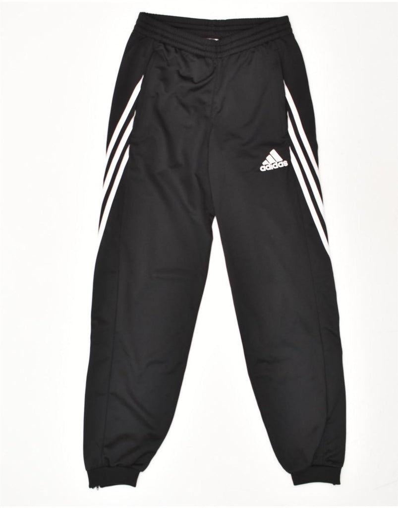 ADIDAS Mens Tracksuit Trousers Joggers XS Black Colourblock Polyester | Vintage Adidas | Thrift | Second-Hand Adidas | Used Clothing | Messina Hembry 