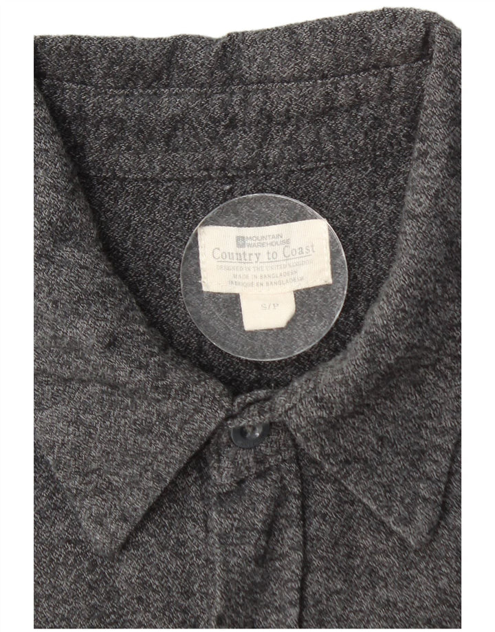 Mountain Warehouse Boys Flannel Shirt 14-15 Years Small Grey Cotton