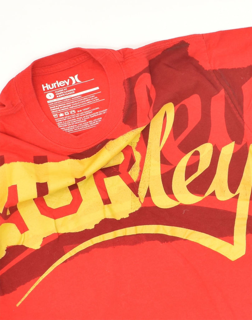 HURLEY Mens Classic Fit Graphic T-Shirt Top Small Red Cotton | Vintage Hurley | Thrift | Second-Hand Hurley | Used Clothing | Messina Hembry 