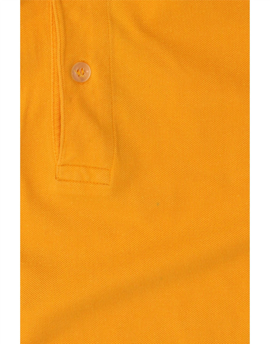 Asics Mens Polo Shirt Medium Yellow Cotton