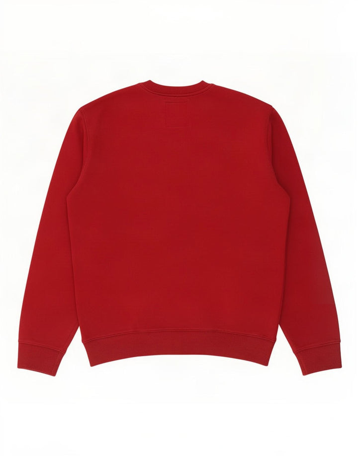 Vans Mens Graphic Sweatshirt Jumper Medium Maroon Cotton