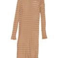 Zara Womens Crochet Beach Dress UK 12 Medium Beige