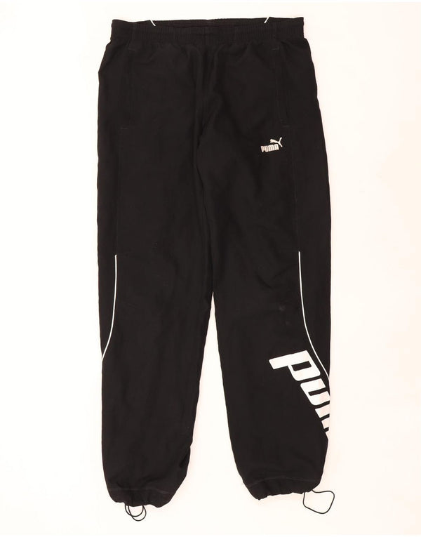 Puma Mens Graphic Tracksuit Trousers Medium  Black