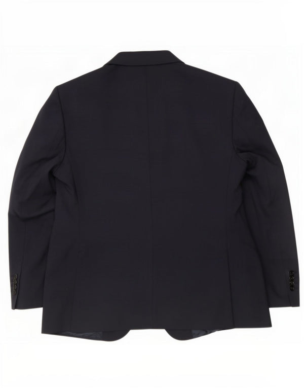 Marks & Spencer Mens Short 2 Button Blazer Jacket UK 44 2XL Navy Blue