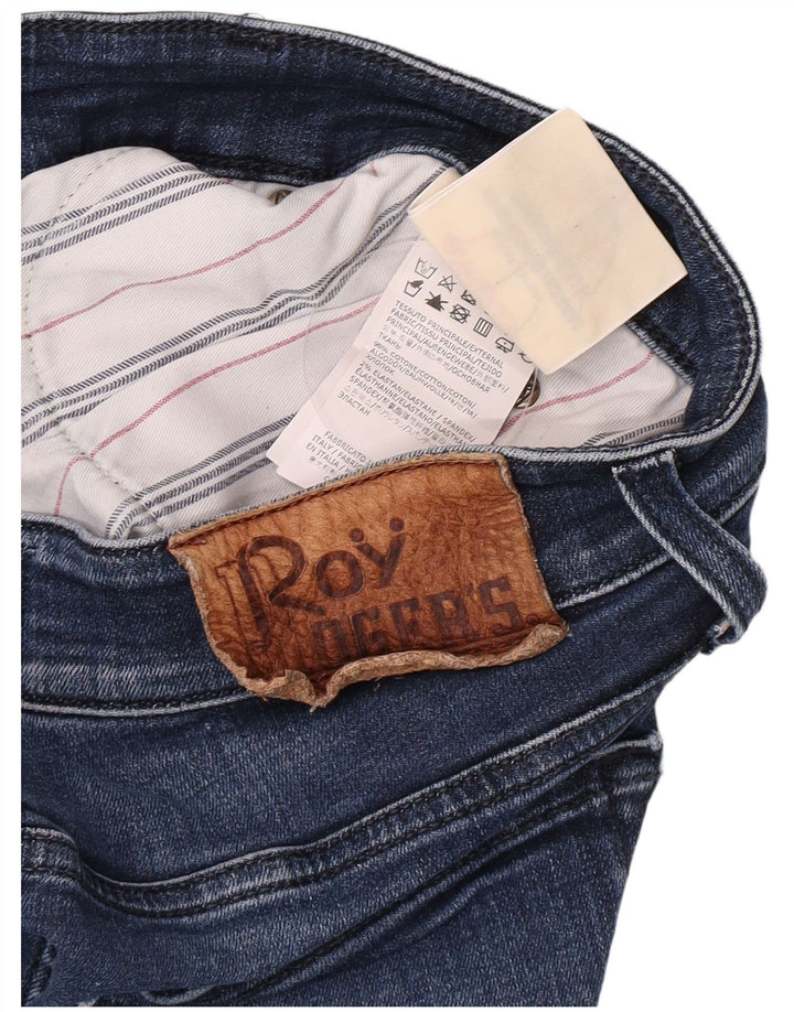 Roy Rogers Mens Slim Jeans W33 L28 Navy Blue Cotton