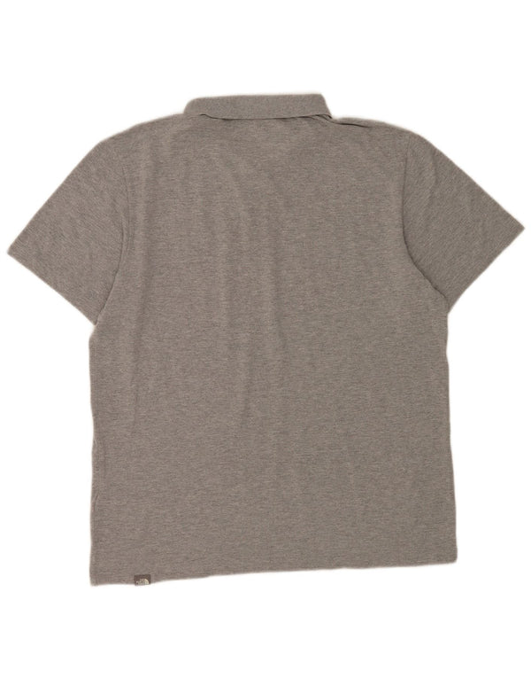 The North Face Mens Polo Shirt Large Grey Cotton