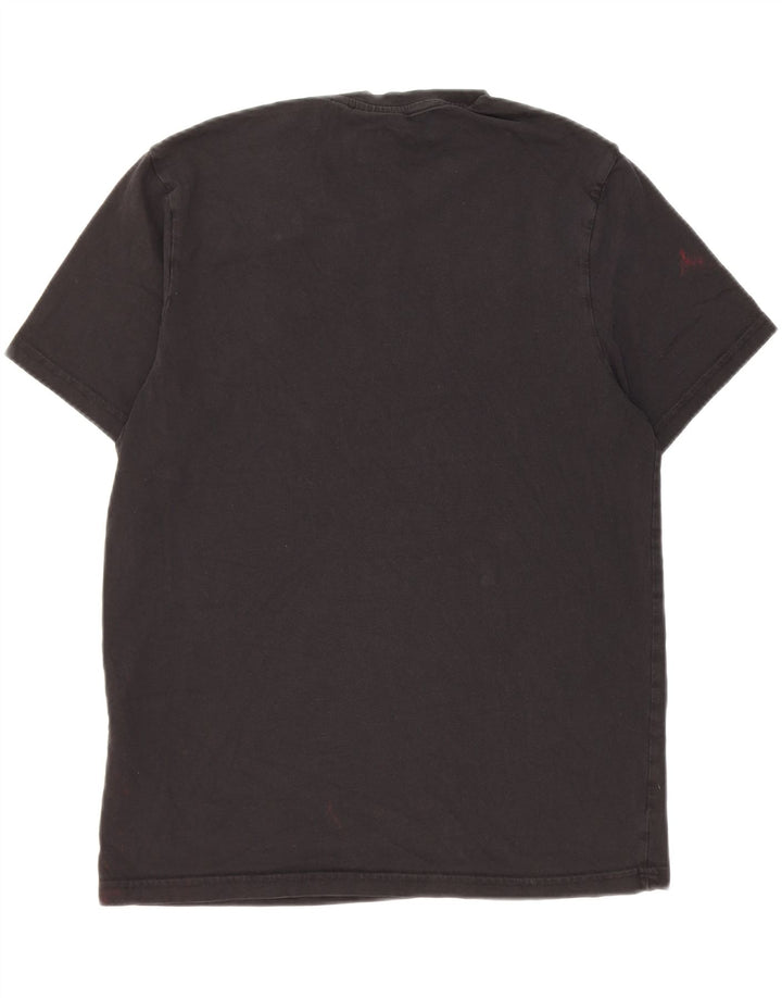 Lyle & Scott Mens T-Shirt Top Medium Black Cotton