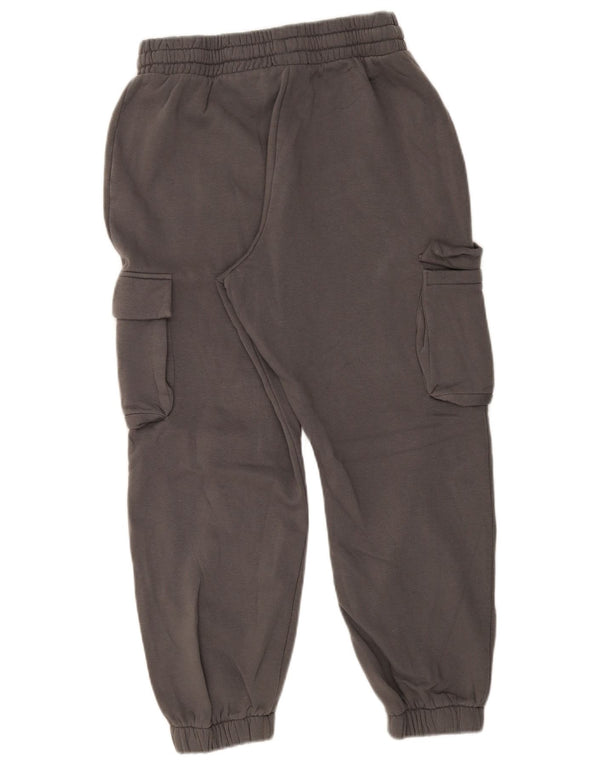 Zara Womens Cargo Tracksuit Trousers Joggers UK 16 Large Grey Cotton