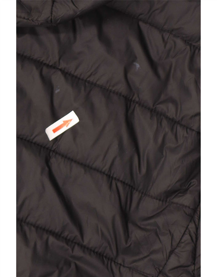 Hugo Boss Mens Hooded Padded Jacket UK 44 2XL Black Polyamide