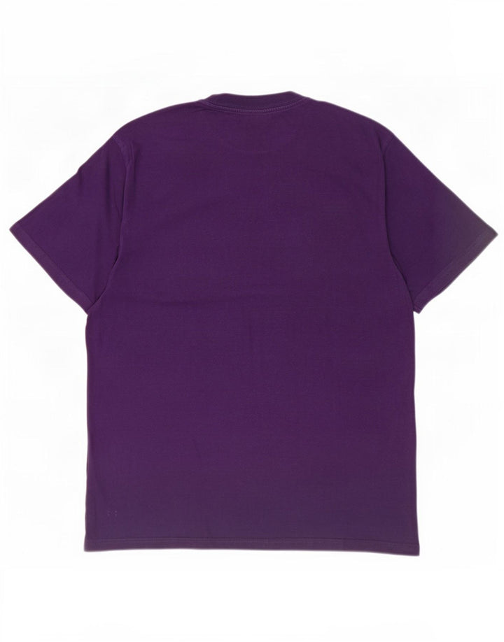 Carhartt Mens Graphic T-Shirt Top Medium Purple Cotton