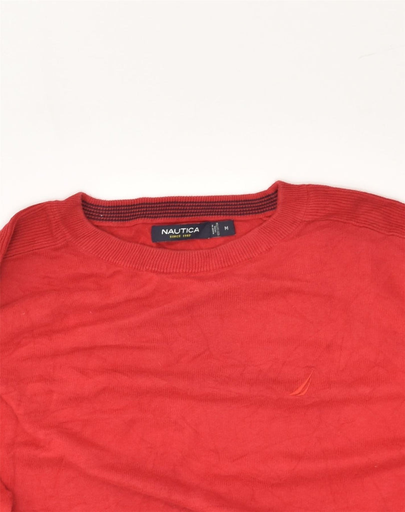 NAUTICA Mens Sweatshirt Jumper Medium Red Cotton | Vintage Nautica | Thrift | Second-Hand Nautica | Used Clothing | Messina Hembry 