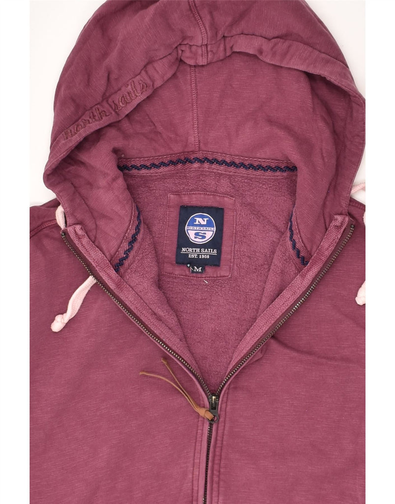 NORTH SAILS Mens Zip Hoodie Sweater Medium Pink Cotton | Vintage North Sails | Thrift | Second-Hand North Sails | Used Clothing | Messina Hembry 