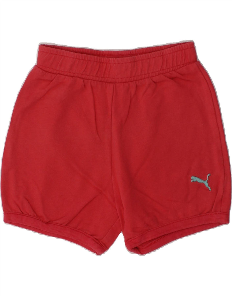 PUMA Girls Sport Shorts 2-3 Years Red Cotton | Vintage Puma | Thrift | Second-Hand Puma | Used Clothing | Messina Hembry 