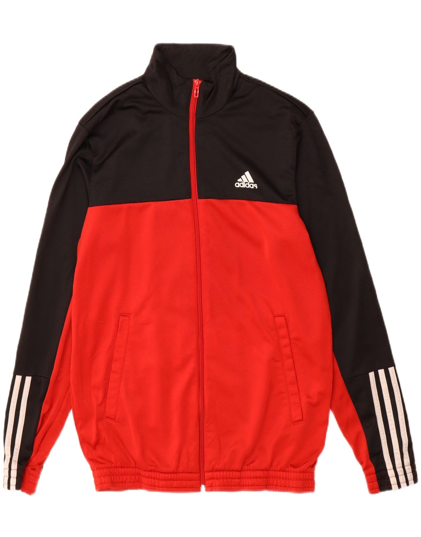 ADIDAS Mens Graphic Tracksuit Top Jacket Size 40/42 Medium Red