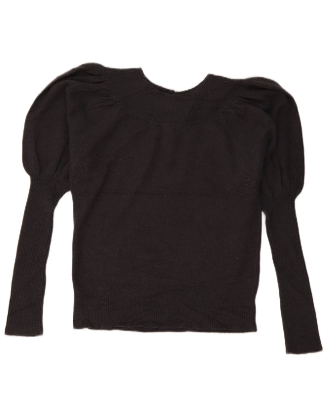 French Connection Womens Boat Neck Jumper Sweater UK 14 Large Grey Angora