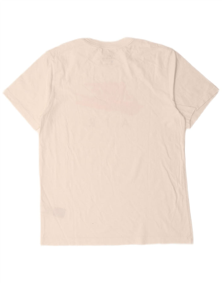 Nike Mens Graphic T-Shirt Top Medium White Cotton