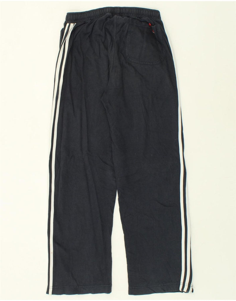 ADIDAS Mens Tracksuit Trousers UK 36/38 Small Navy Blue Cotton | Vintage Adidas | Thrift | Second-Hand Adidas | Used Clothing | Messina Hembry 