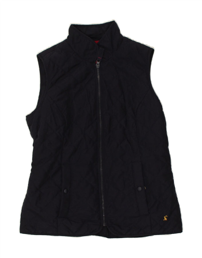 JOULES Womens Quilted Gilet UK 12 Medium  Navy Blue Polyester | Vintage Joules | Thrift | Second-Hand Joules | Used Clothing | Messina Hembry 