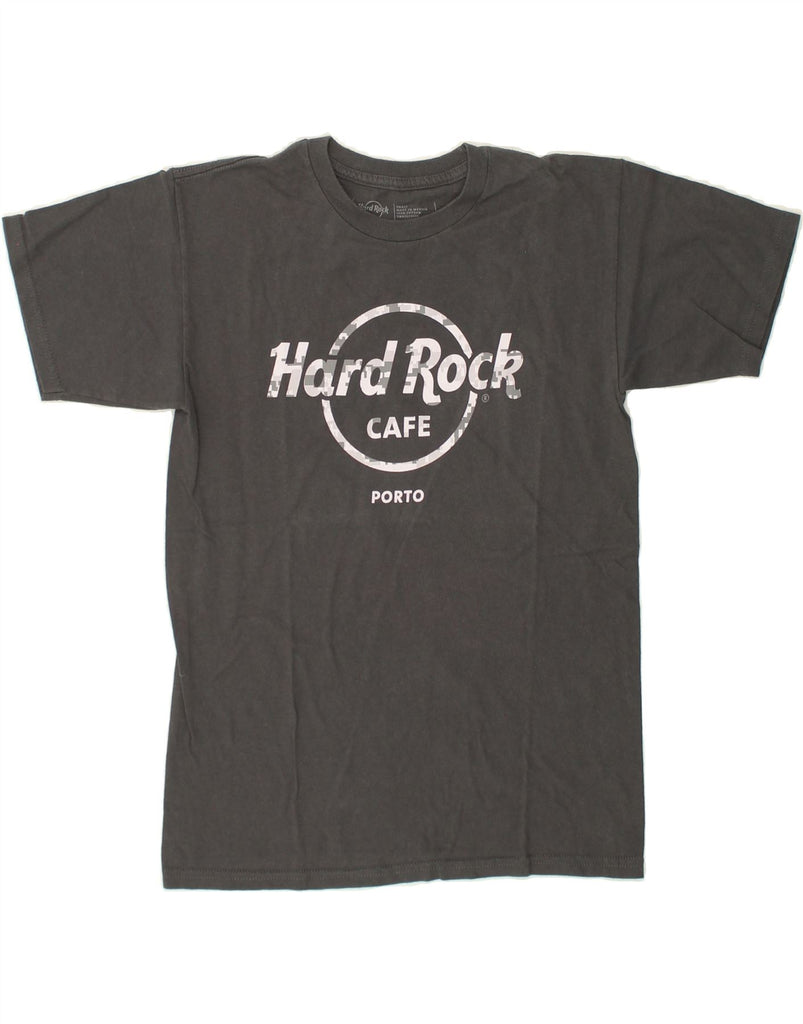 HARD ROCK CAFE Mens Porto Graphic T-Shirt Top Small Grey Cotton | Vintage Hard Rock Cafe | Thrift | Second-Hand Hard Rock Cafe | Used Clothing | Messina Hembry 