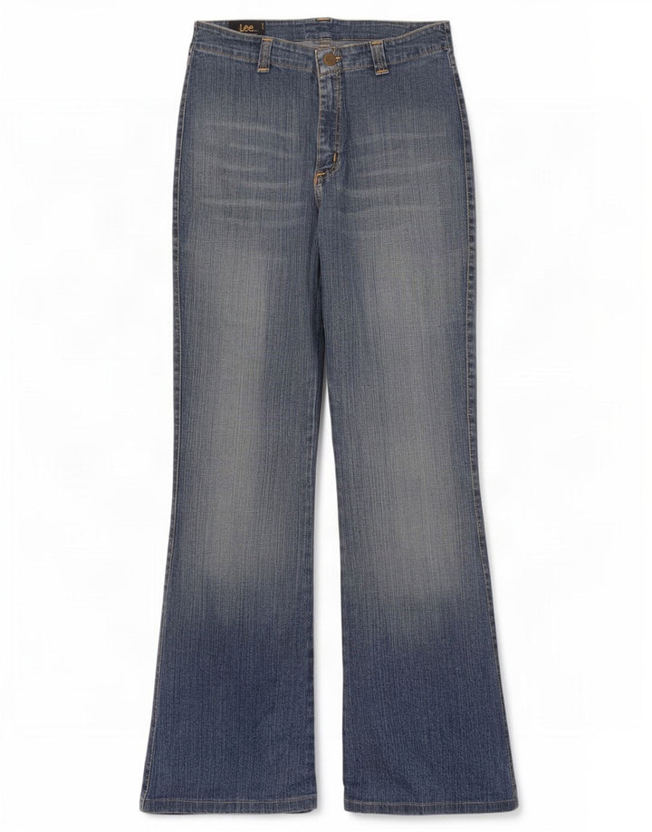 Lee Womens Kiana Flared Jeans W30 L33 Blue Cotton
