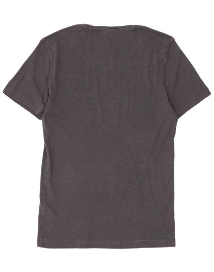 G-Star Mens Graphic T-Shirt Top Large Grey Cotton
