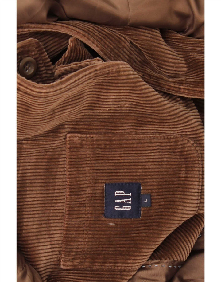 Gap Mens 3 Button Corduroy Blazer Jacket UK 40 Large Brown Cotton