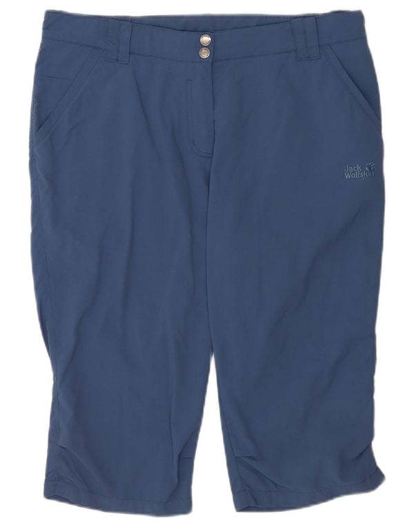 Jack Wolfskin Womens Chino Shorts UK 12 Medium W32 Blue Polyamide