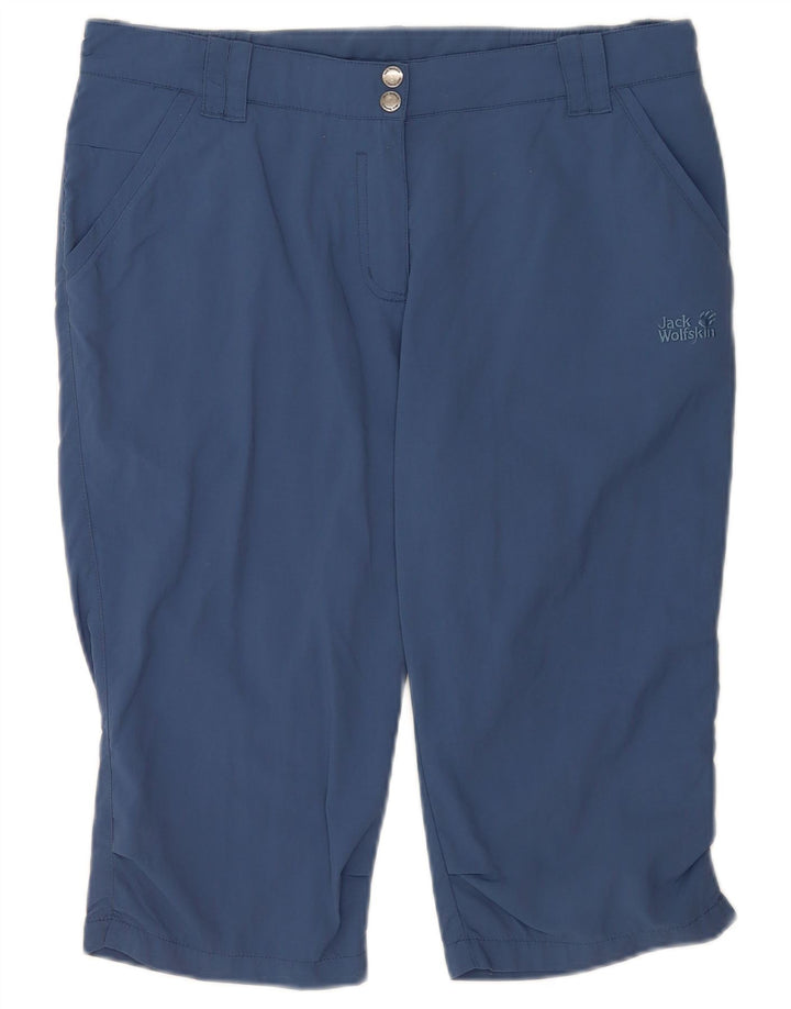 Jack Wolfskin Womens Chino Shorts UK 12 Medium W32 Blue Polyamide