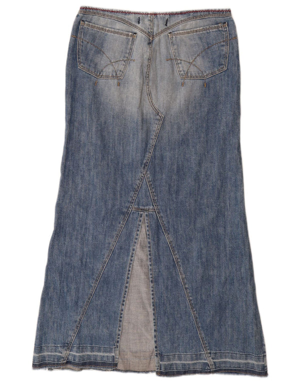 GAS Womens High Waist Denim Skirt Small W27 Blue