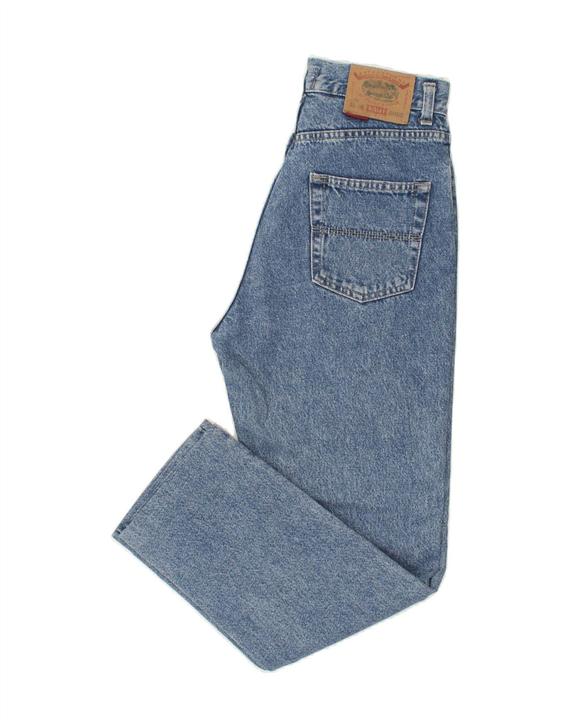 SISLEY Womens High Waist Tapered Jeans W26 L27 Blue Cotton Vintage Sisley and Second-Hand Sisley from Messina Hembry 