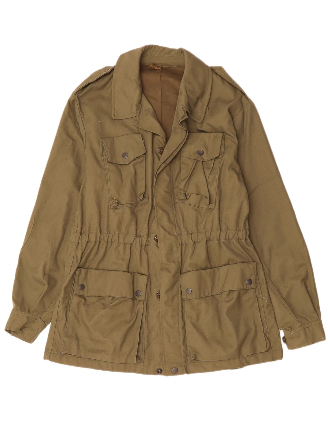Vintage Mens Military Jacket UK 36 Small Khaki
