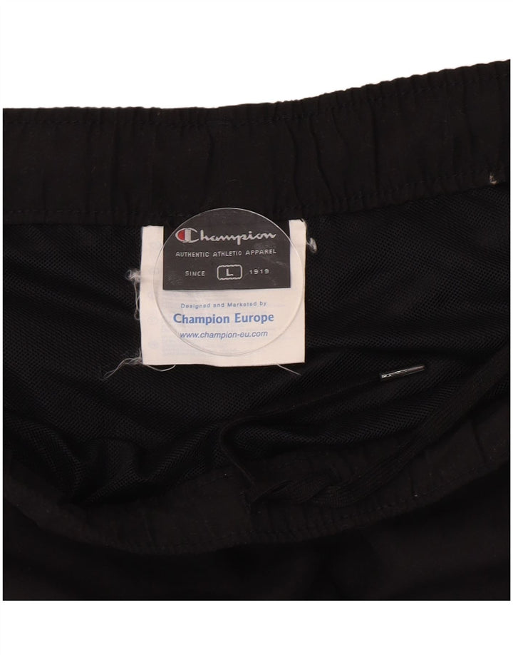Champion Mens Sport Shorts Large Black Polyester