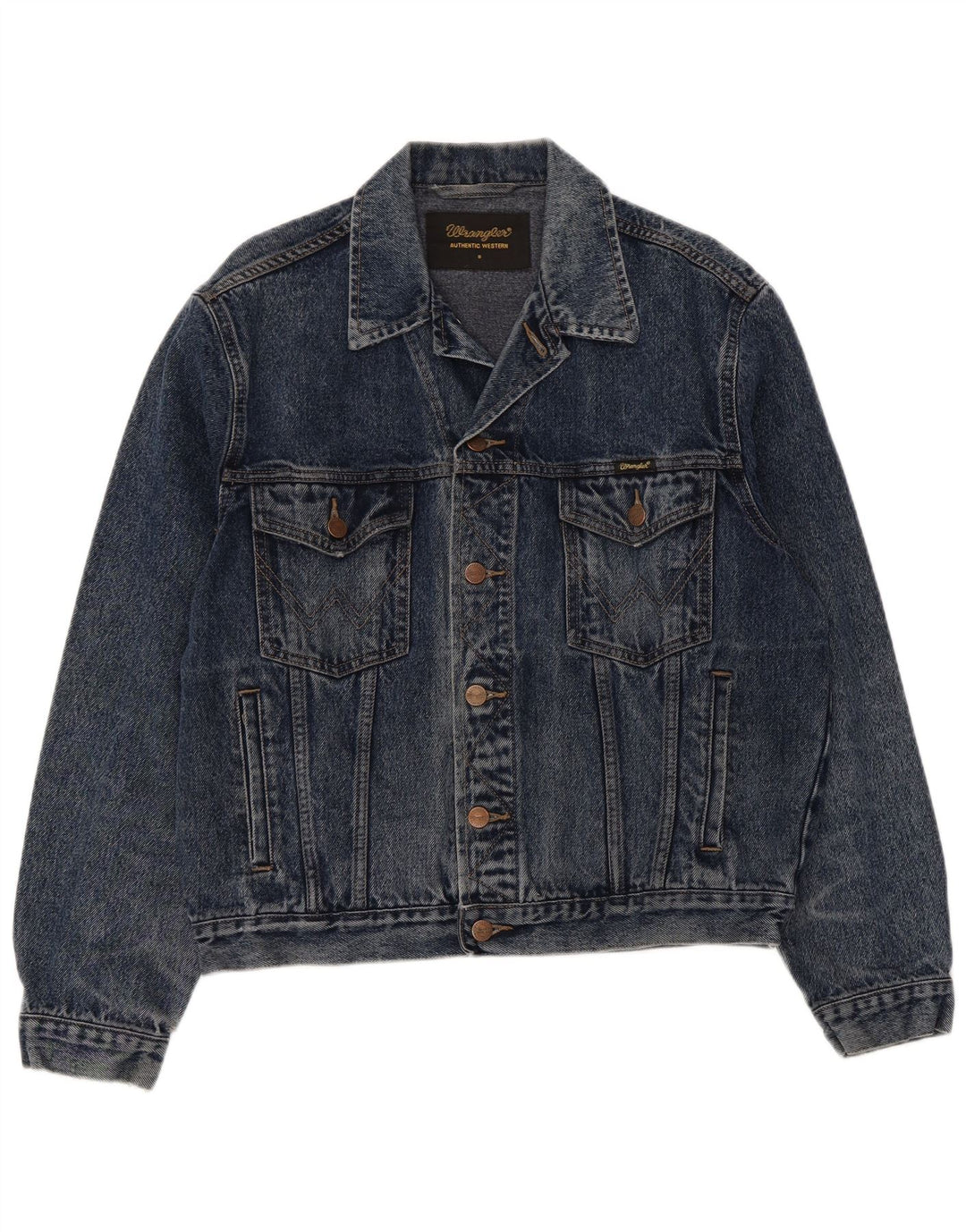 Wrangler Mens Denim Jacket UK 36 Small Blue Cotton