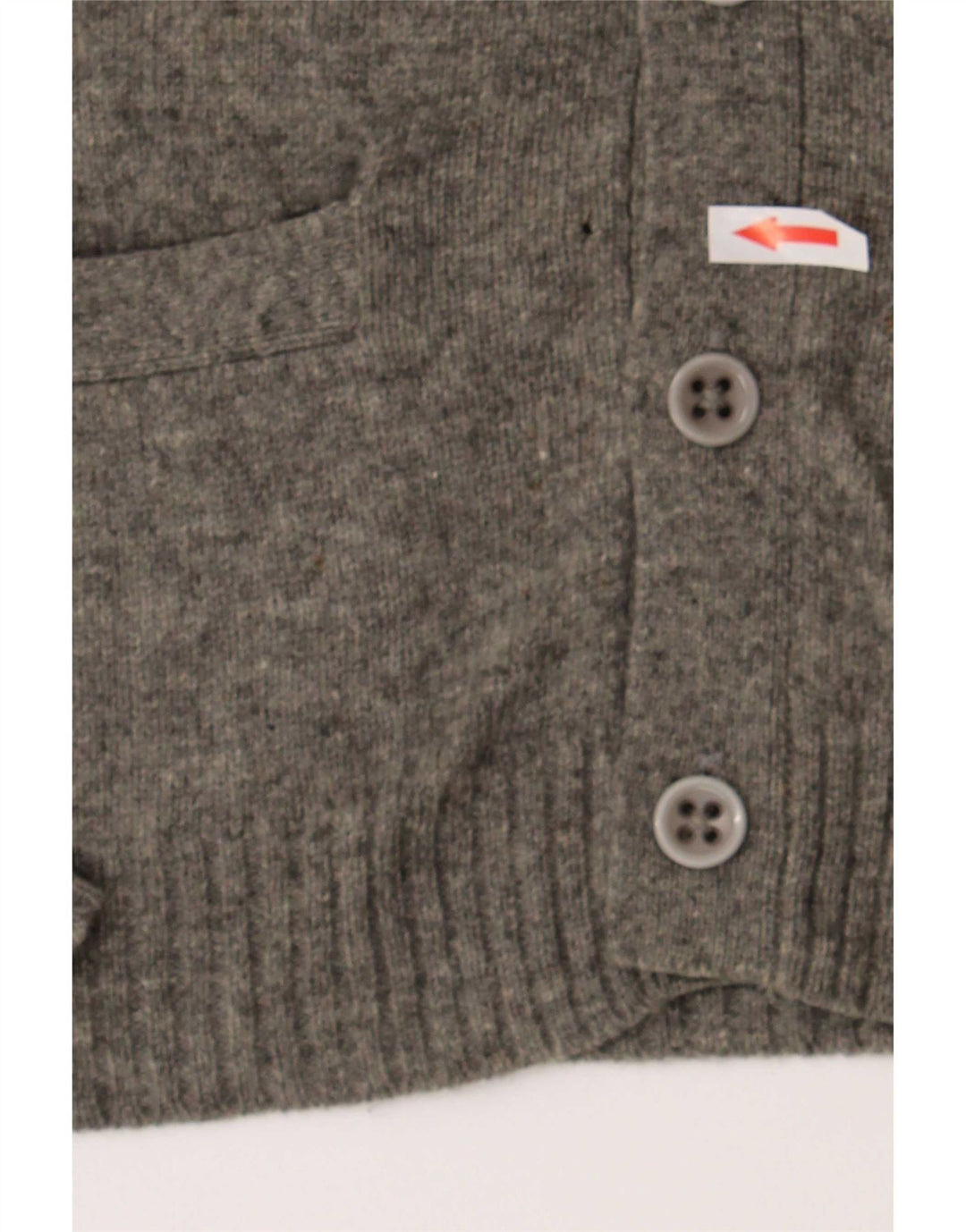 Penguin Mens Cardigan Sweater Medium Grey Lambswool