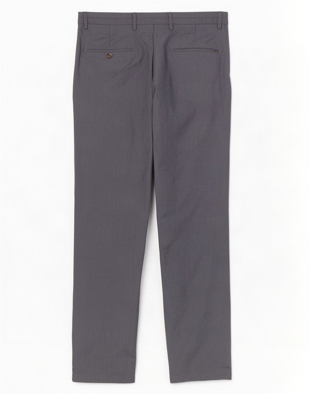 Massimo Dutti Mens Straight Chino Trousers EU 40 Medium W31 L30 Grey Cotton