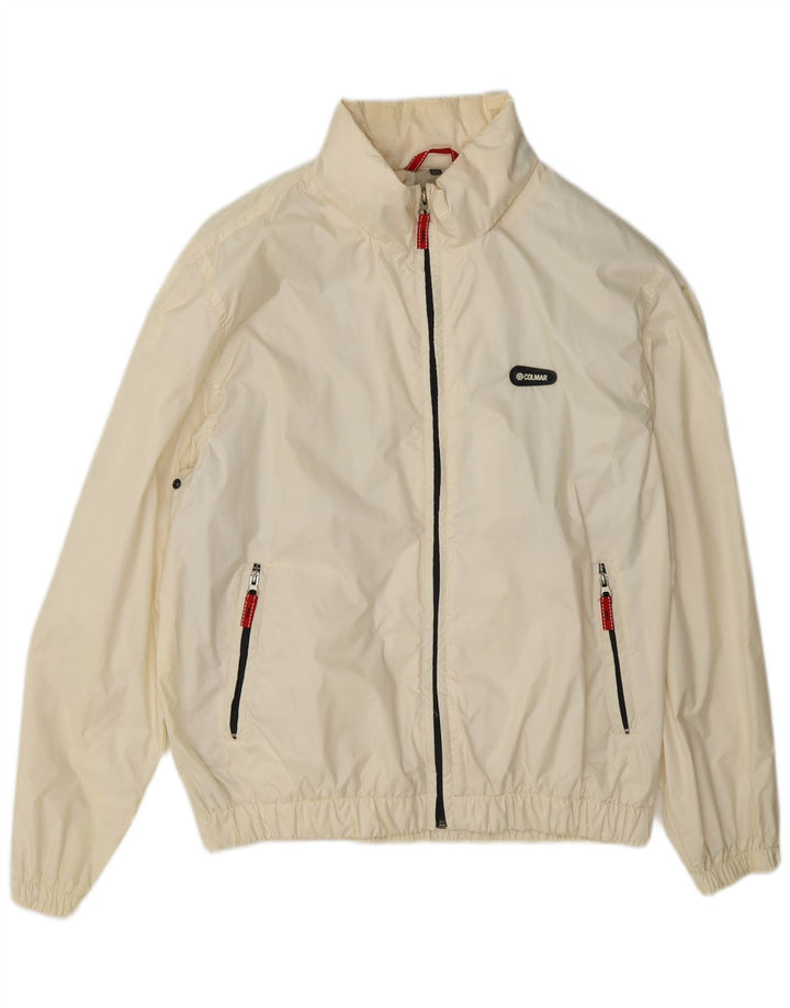 Colmar Mens Rain Jacket IT 50 Medium Off White Polyamide